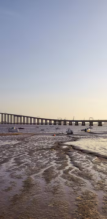 Couché de soleil sur le Pont de St-Nazaire