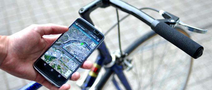 GPS -applikation för cyklar